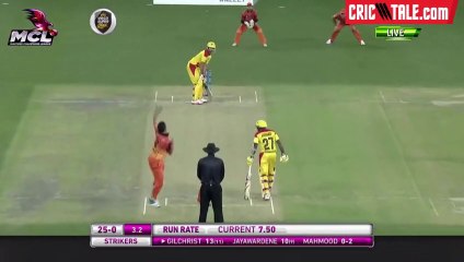 Azhar Mehmood Gets The Wicket of Adam Gilchrist in MCL 2020 2016