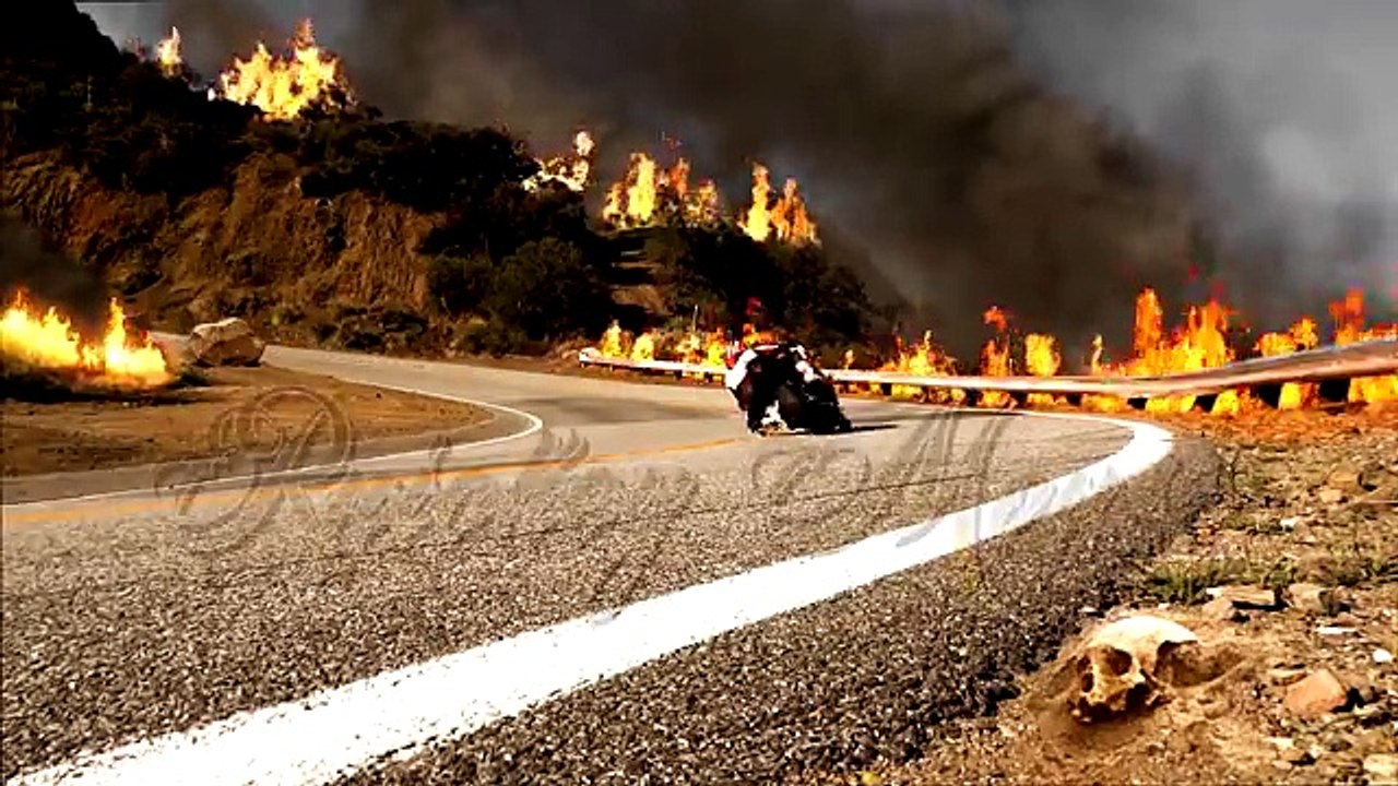 Loose Chain Highside Crash - Mulholland