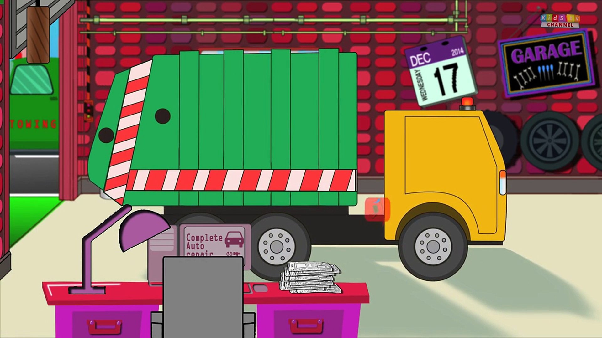 ⁣Garbage Truck | Car Garage | Toy Garage