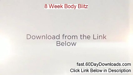 Top 8 Week Body Blitz New in 2014