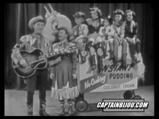 1955 JELL-O PUDDING COMMERCIAL - ROY ROGERS & DALE EVANS