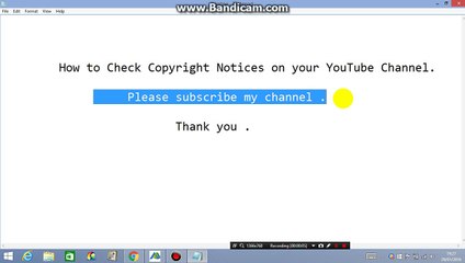 How to Check Copyright Notices on your YouTube Channel