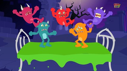 Five Little Monsters | Halloween Song