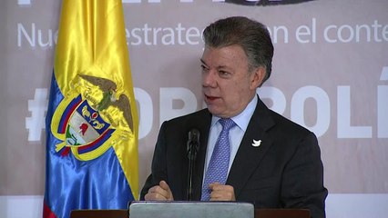 FARC serán aliadas contra el narcotráfico, dice Santos