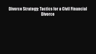 Divorce Strategy: Tactics for a Civil Financial Divorce Free Download Book