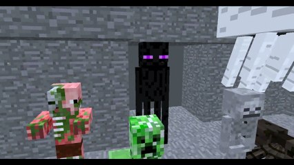 Monster School  Combat - Minecraft Animation