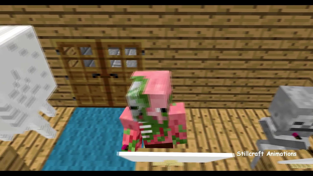 Monster School  Drawing - Minecraft Animation