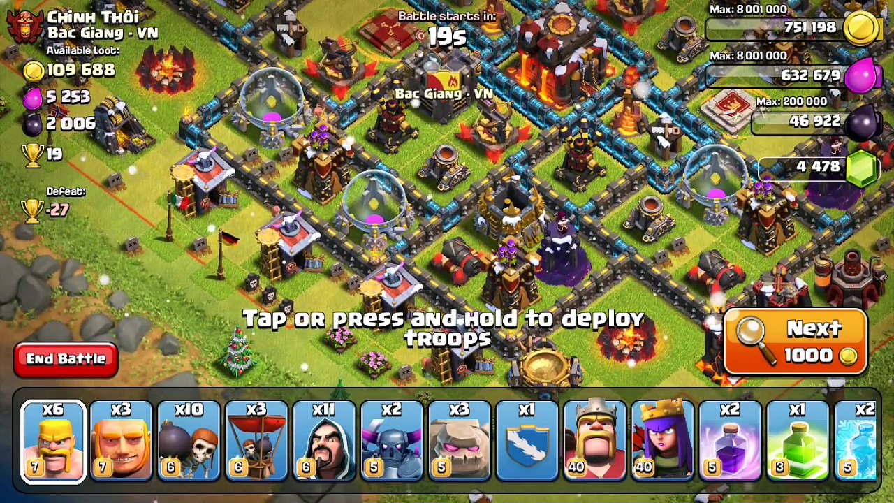 Clash of Clans - Quest to 4000 Trophies #10 Game Face = On