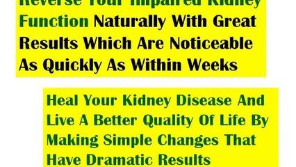 What is Kidney Disease - Beat Kidney Disease
