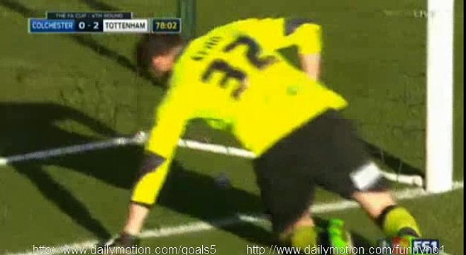 Nacer Chadli Goal Colchester 0 - 3 Tottenham FA Cup 30-1-2016