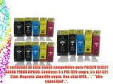 15 cartuchos de tinta Canon compatibles para PGI520 CLI521 CANON PIXMA MP630. Contiene: 3 x