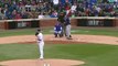 Lester tosses glove to make the out at first