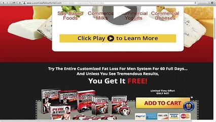 Customized Fat Loss For Men Review - Scam or Legit