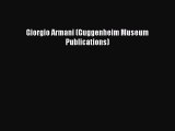 (PDF Download) Giorgio Armani (Guggenheim Museum Publications) Download