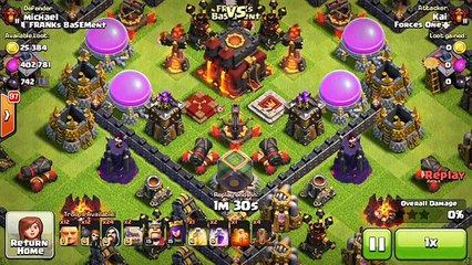REPLAYS of Th10 War Base! - The Box Fence - Anti 2 Star! - Clash