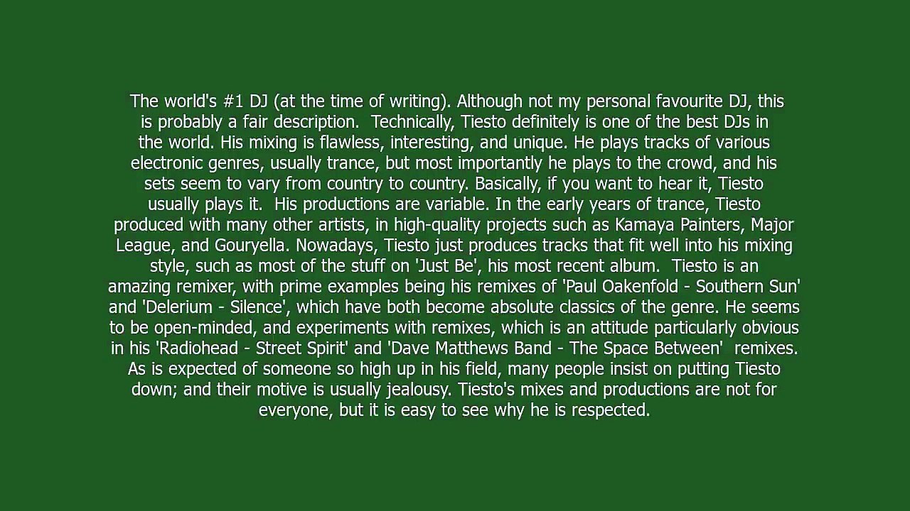 tiesto meaning and pronunciation