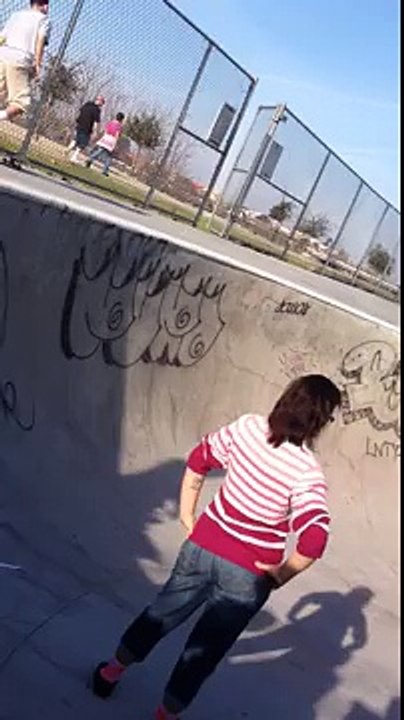 Crazy lady at skatepark[1]