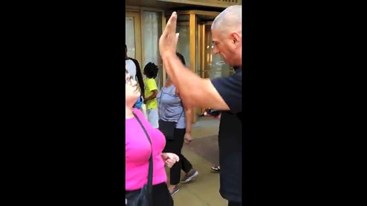 Crazy lady throws her drink on me in front of off-duty police officer