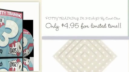 3 day potty training By Carol Cline -Only $4.95