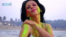Hot Rozlyn Khan\'s Bikini Holi On A Beach - Savitha Bhabhi Holi Special Video 2014