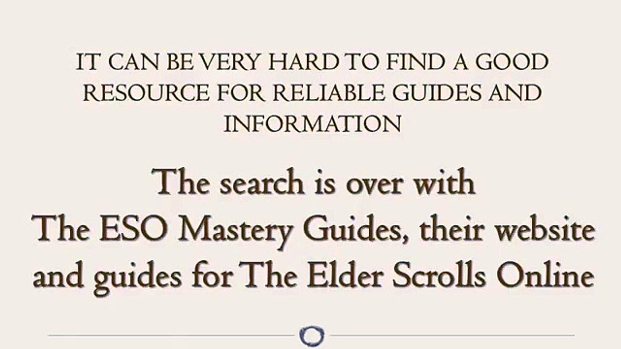 The Elder Scrolls Online Mastery Guides - ESO Mastery Guides