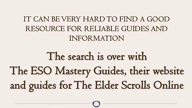The Elder Scrolls Online Mastery Guides - ESO Mastery Guides