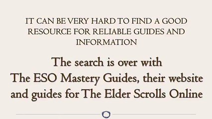 The Elder Scrolls Online Mastery Guides - ESO Mastery Guides