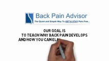 The Back Pain Advisor - how to stop your pain