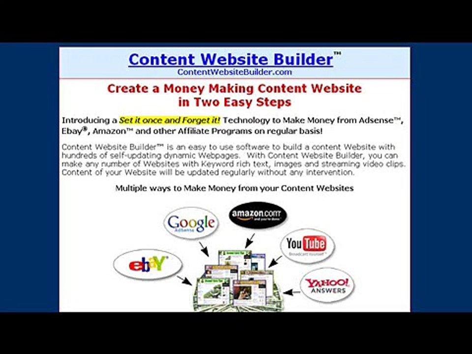 Content Website Builder Software
