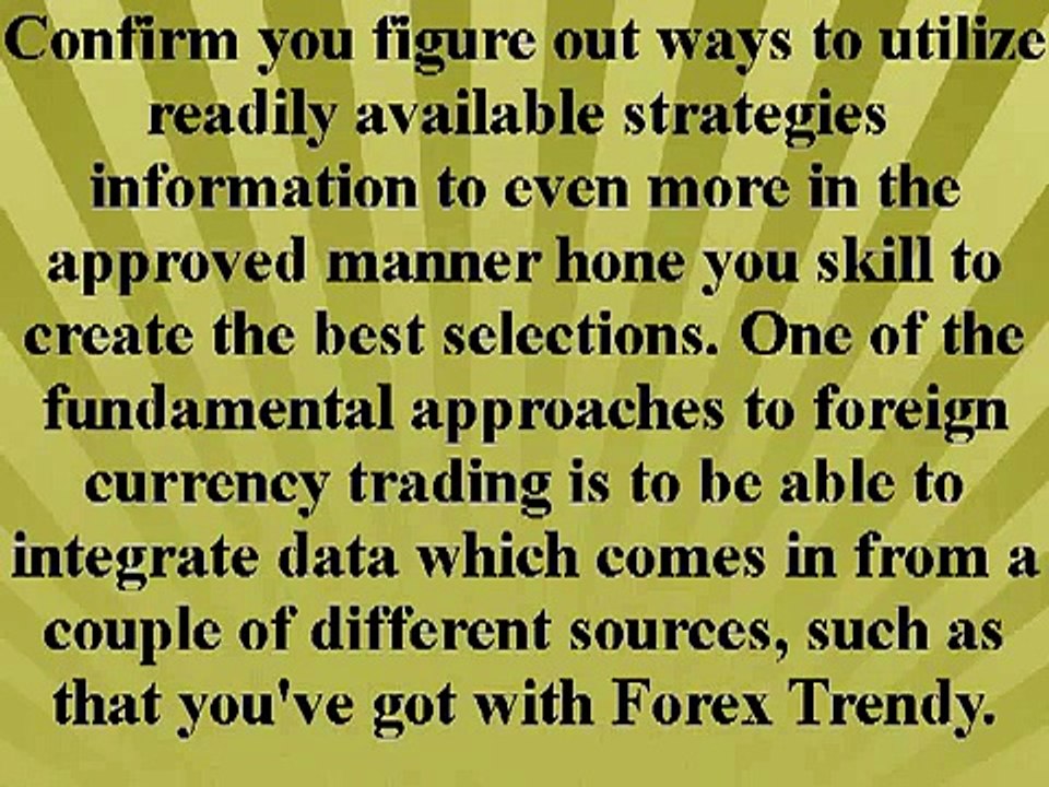The main Forex Trendy Product Report -- Does This Forex Solution Work