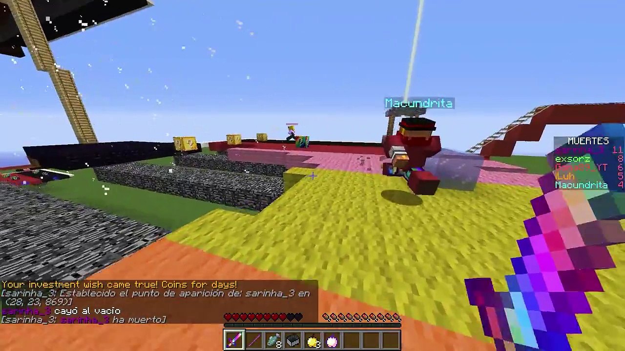 LUCKY BLOCKS: EL PALO TROL! | Minecraft - Exo, Sarinha, Gona, Macundra y Luh