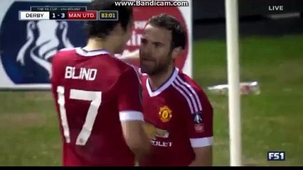Juan Mata Goal HD - Derby 1-3 Manchester United FA CUP