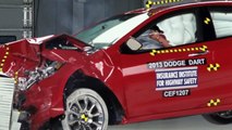 2013 Dodge Dart moderate overlap IIHS crash test