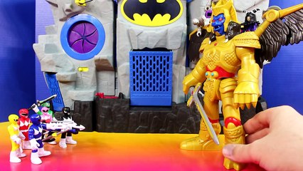 Imaginext Goldar & Rita Repulsa Battle Mighty Morphin Power Rangers Batman Batbot