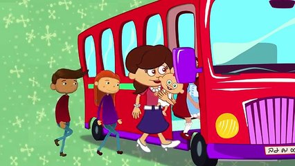 Wheels on the Bus - Adisebaba İngilizce Çizgi Film Çocuk Şarkıları Videoları