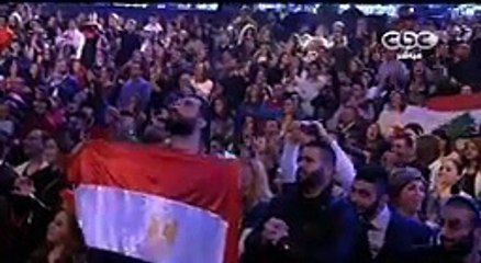 لحضة اعلان فوز مروان يوسف بلقب ستار اكاديمي الموسم 11