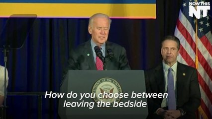 Joe Biden Makes Emotional Argument For Paid Family Leave