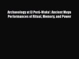 Archaeology at El Perú-Waka': Ancient Maya Performances of Ritual Memory and Power  Read Online