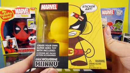 Download Video: NEW Deadpool Mr Potato Head Toy Marvel Wolverine Kidrobot Munnyworld Mystery Minis Toys Unboxing