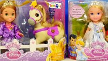 Play Doh My First Petite Princess Rapunzel and Pony Cinderella Prince Charming Disney Dolls