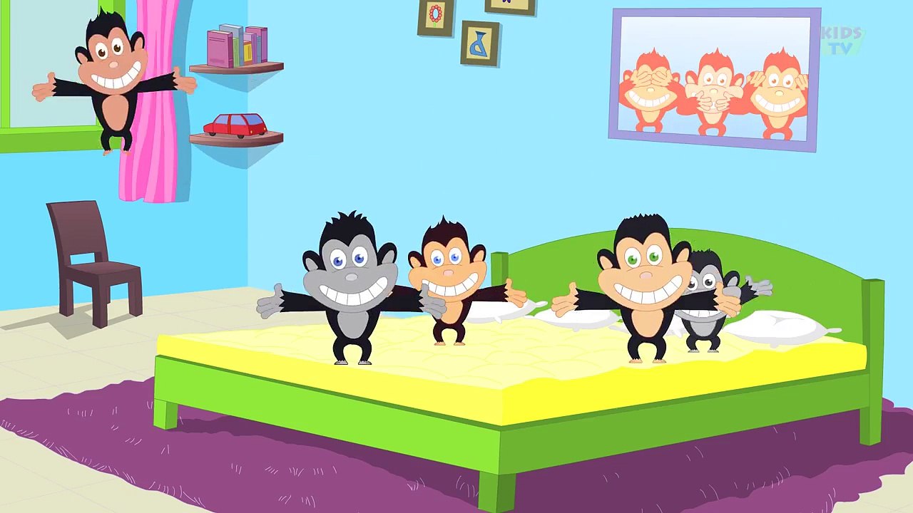 Five Little Monkeys | Nursery Rhyme with Lyrics