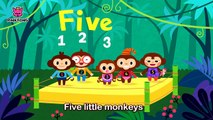 Five Little Monkeys | Mother Goose | Nursery Rhymes | PINKFONG Songs for Children