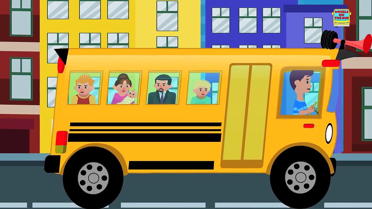 Wheels on the bus go round and round | Nursery Rhymes for Kids and Childrens Song