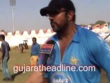 Director Apoorva Lakhia in Ahmedabad for CCL 6 cricket match playing for Mumbai Heroes