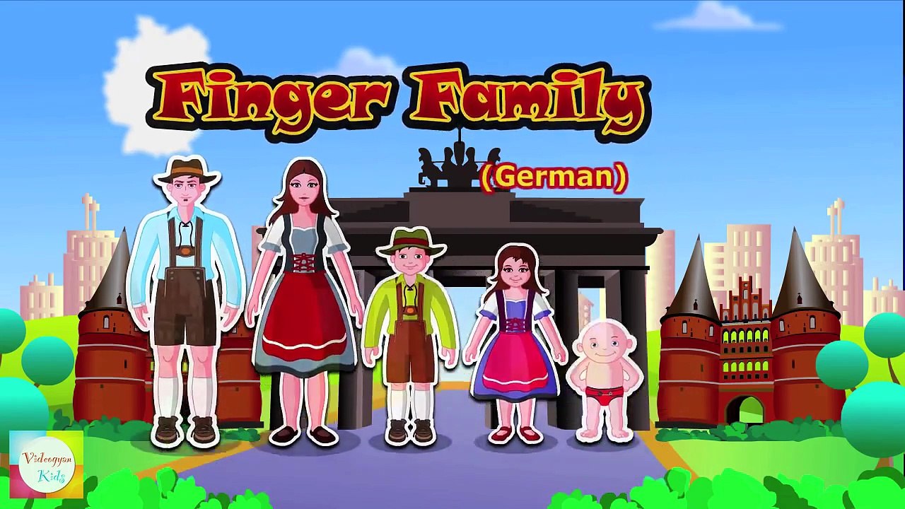 German Finger Family Nursery Rhyme | Deutsch Finger Familie ...