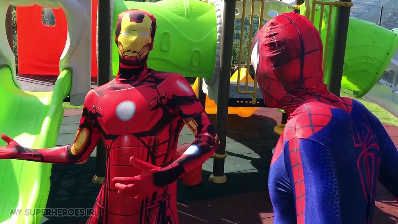 Spiderman vs Iron Man ! Superheroes Epic Battle - Parody Movie