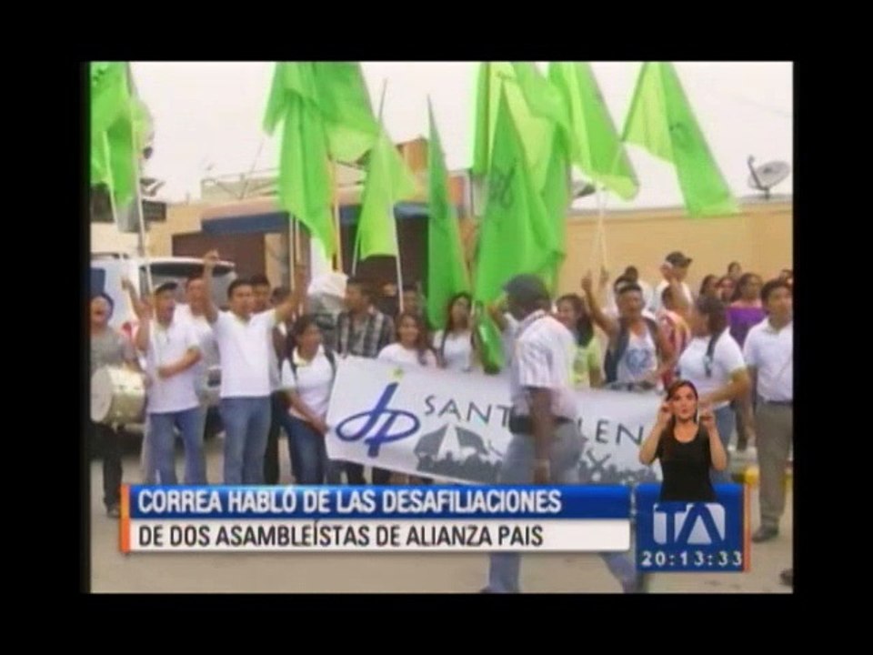 Esto dijo Rafael Correa sobre las desafiliacion...