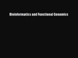 Bioinformatics and Functional Genomics  Free PDF