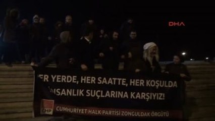 Zonguldak'ta CHP'lilerden 'Tecavüz' Protestosu