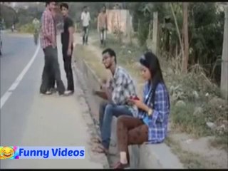 Funny girl and boy very funny